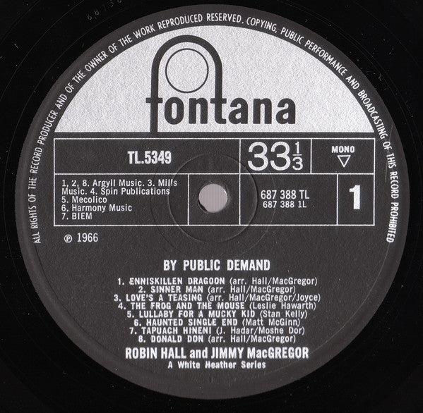 Robin Hall And Jimmie MacGregor : By Public Demand (LP, Album)