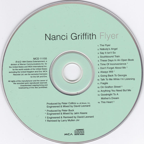 Nanci Griffith : Flyer (CD, Album)