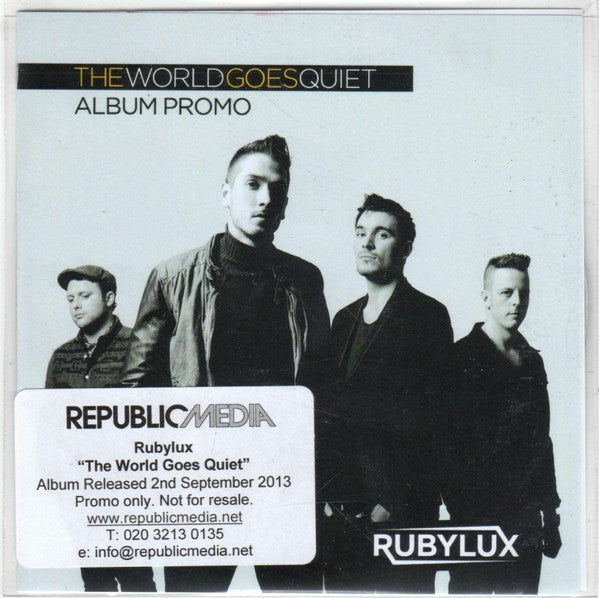 Rubylux : The World Goes Quiet (Album Promo) (CDr, Album, Promo)