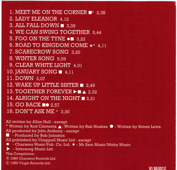 Lindisfarne : The Best Of Lindisfarne - 16 Classic Tracks (CD, Comp)