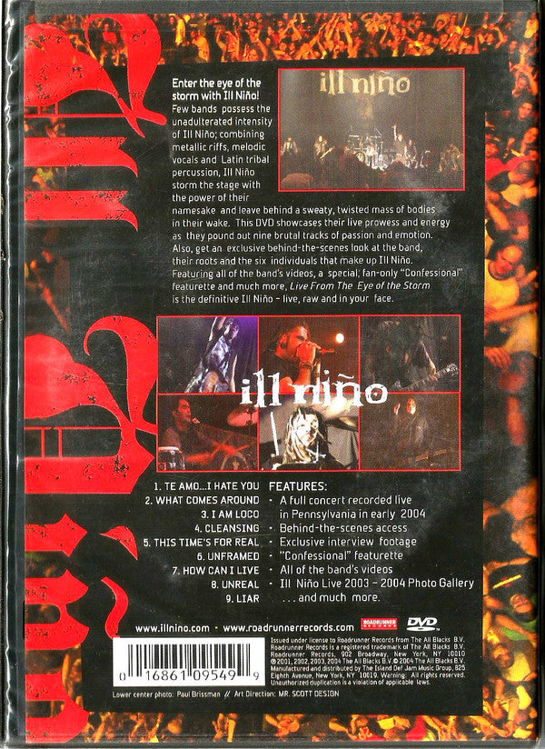 Ill Niño : Live From The Eye Of The Storm (DVD)