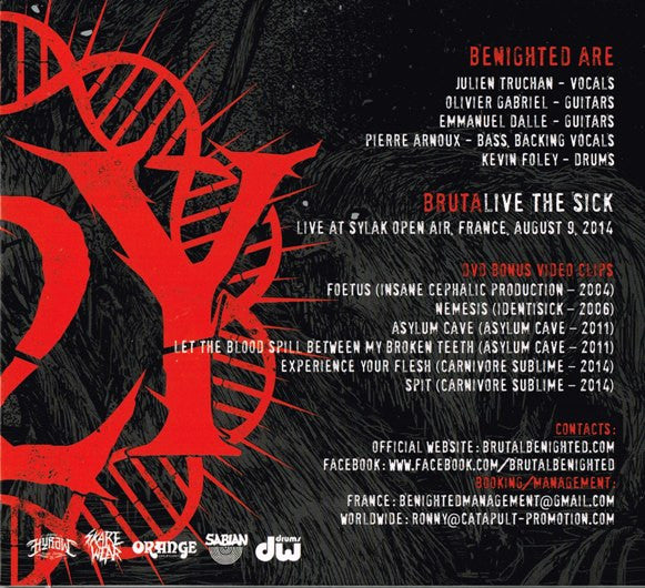 Benighted : Brutalive The Sick (CD, Album + DVD, NTSC + Ltd, Num)