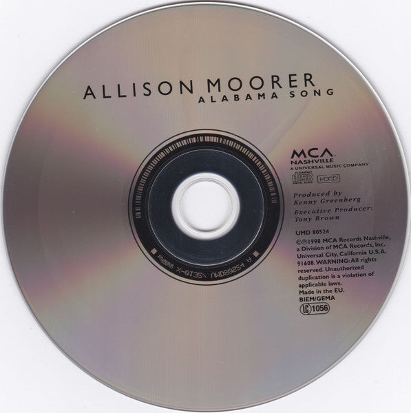 Allison Moorer : Alabama Song (HDCD, Album)