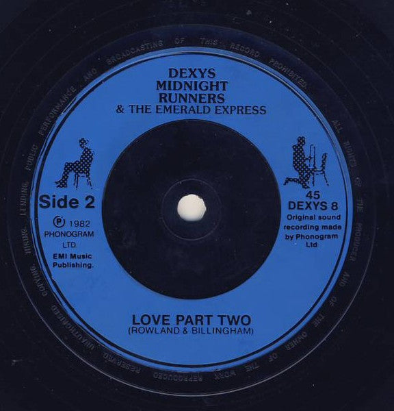 Dexys Midnight Runners & The Emerald Express : The Celtic Soul Brothers (7", Single, Blu)