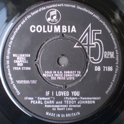 Pearl Carr And Teddy Johnson : Tell Me Again And Again (7", Single, RP)