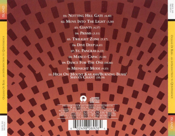 Quintessence (3) : Oceans Of Bliss - An Introduction To Quintessence (CD, Comp)