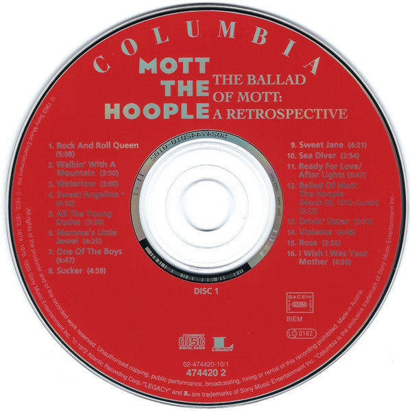 Mott The Hoople : The Ballad Of Mott: A Retrospective (2xCD, Comp, RE)