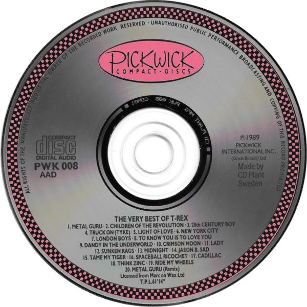 T. Rex : The Very Best Of T.Rex (CD, Comp, RE, RM)