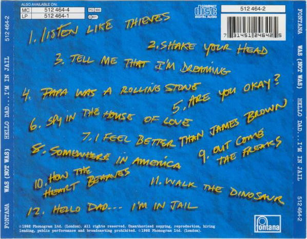 Was (Not Was) : Hello, Dad...I'm In Jail (CD, Comp)