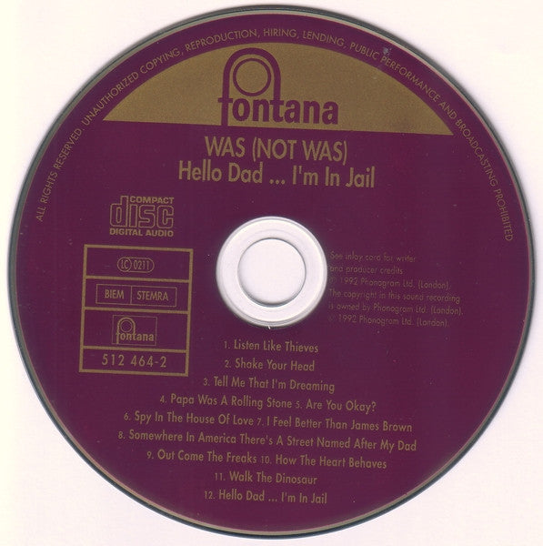 Was (Not Was) : Hello, Dad...I'm In Jail (CD, Comp)