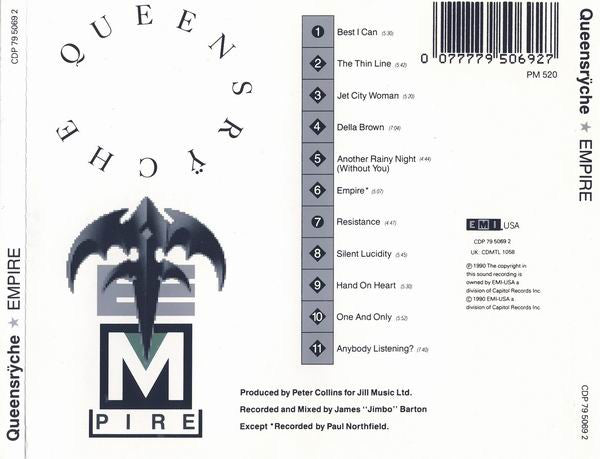 Queensrÿche : Empire (CD, Album, RP)