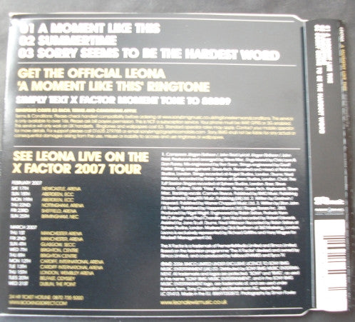 Leona Lewis : A Moment Like This (CD, Single)