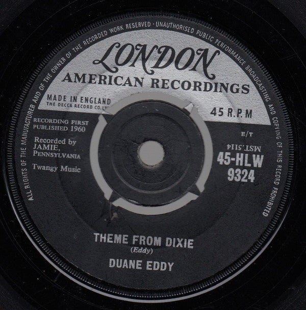 Duane Eddy - The Battle Theme From Dixie (7) (Very Good (VG)) - DaddyPop