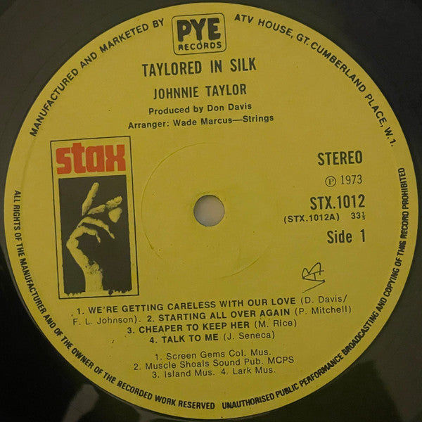 Johnnie Taylor : Taylored In Silk (LP, Album)