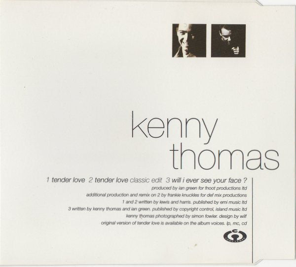 Kenny Thomas : Tender Love (CD, Single)