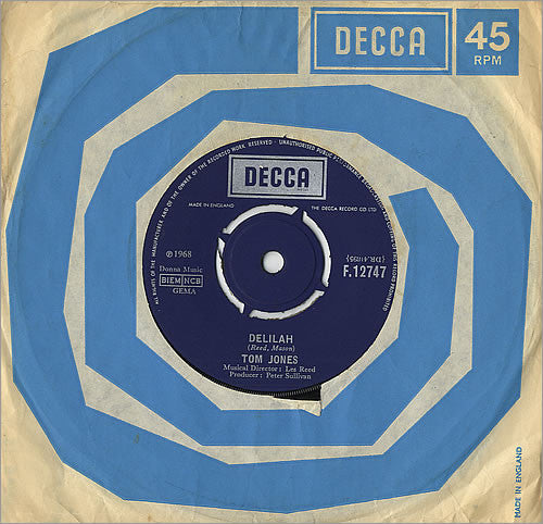 Tom Jones : Delilah (7", Single)