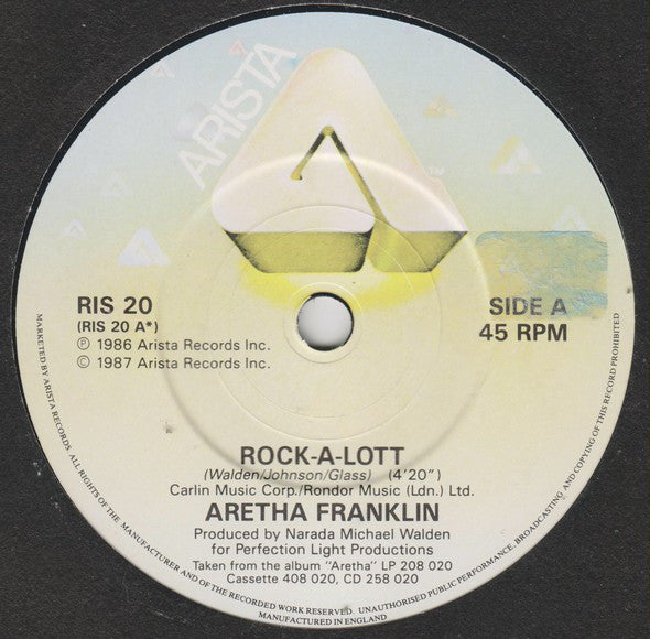 Aretha Franklin - Rock-A-Lott (7) (Near Mint (NM Or M-)) - DaddyPop