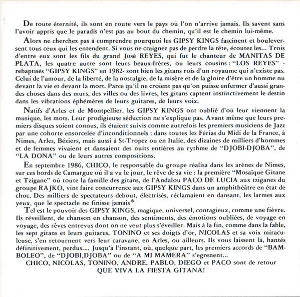 Gipsy Kings : Gipsy Kings (CD, Album, RE)