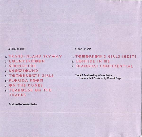 Donald Fagen : Tomorrows Girls (CD, Single, Ltd)