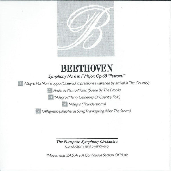 Ludwig van Beethoven : Symphony No 6 "Pastoral" (CD, Album)