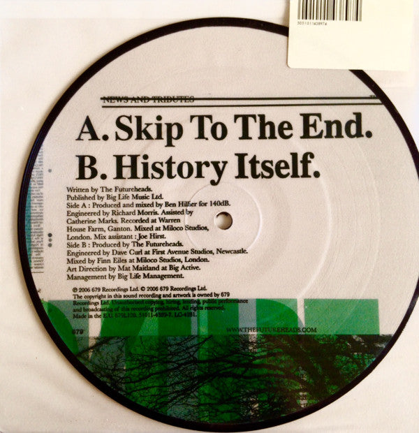 The Futureheads : Skip To The End (7", Single, Pic, 1/2)