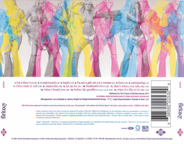 Britney Spears : Britney (CD, Album, Enh)