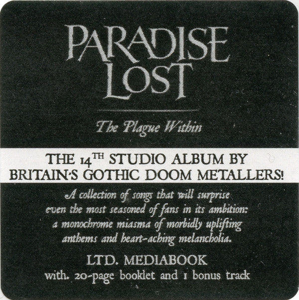 Paradise Lost : The Plague Within (CD, Album, Ltd, Med)