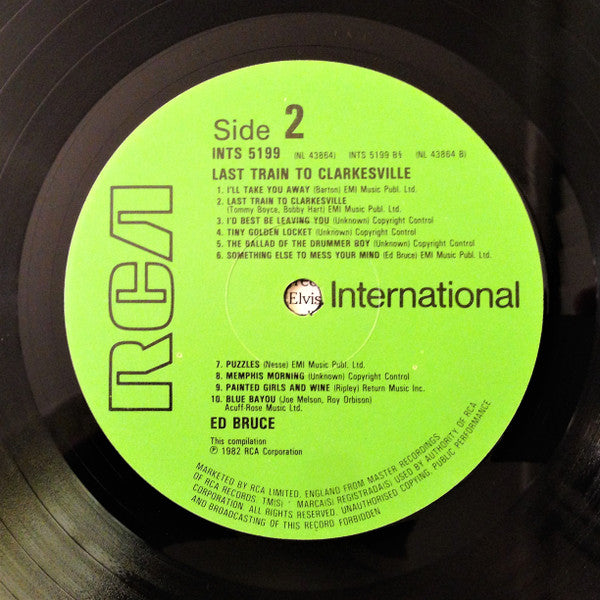 Ed Bruce : Last Train To Clarkesville (LP, Album, Comp)