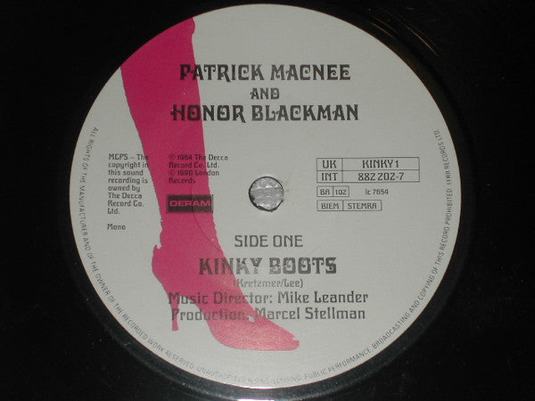 Patrick Macnee & Honor Blackman : Kinky Boots (7", Single, Mono, RE, Pap)