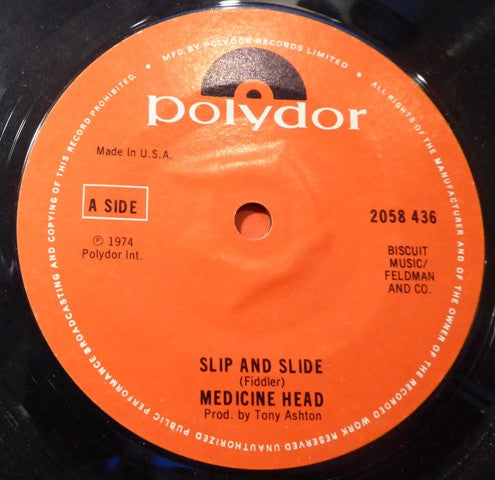 Medicine Head (2) : Slip And Slide (7", Styrene, Sol)