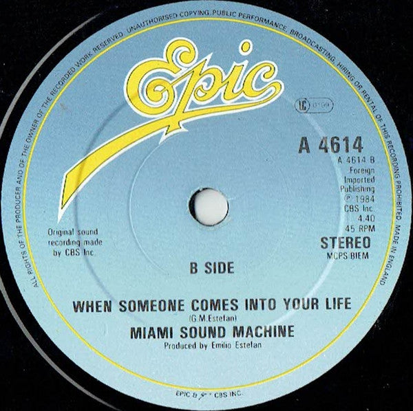 Miami Sound Machine : Dr. Beat (7", Pap)