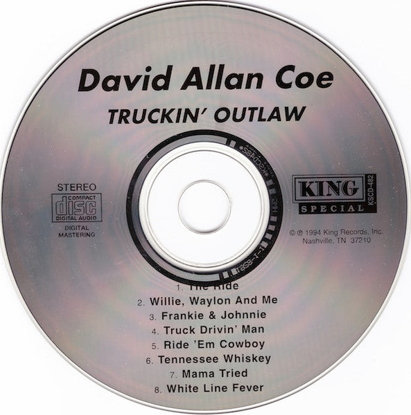 David Allan Coe : Truckin' Outlaw (CD, Album)