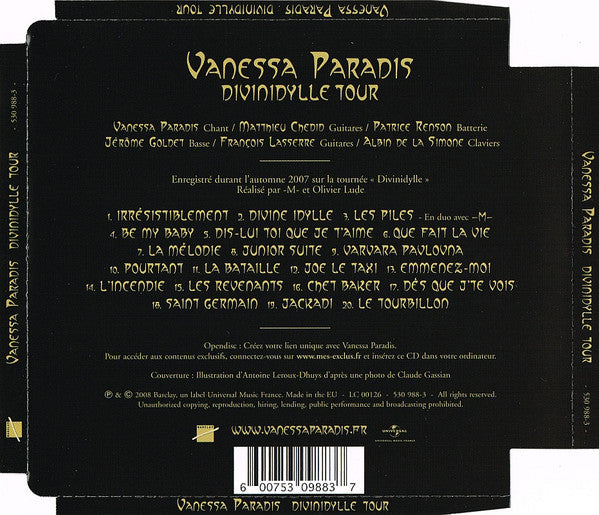 Vanessa Paradis - Divinidylle Tour (CD) (Very Good Plus (VG)) - DaddyPop