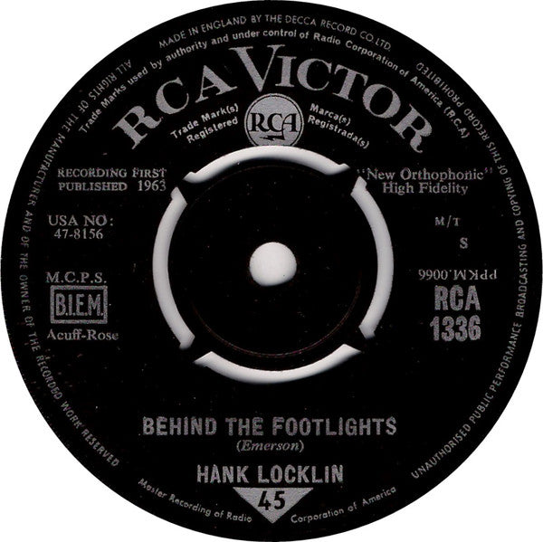 Hank Locklin : Flyin' South (7", Single)