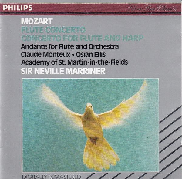 Wolfgang Amadeus Mozart / The Academy Of St. Martin-in-the-Fields, Sir Neville Marriner, Claude Monteux, Osian Ellis : Flute Concerto / Concerto For Flute And Harp (CD, Album, RE, RM)