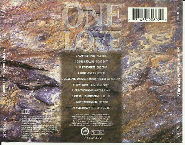 Various : One Love - Tribute To Bob Marley (CD, Comp)
