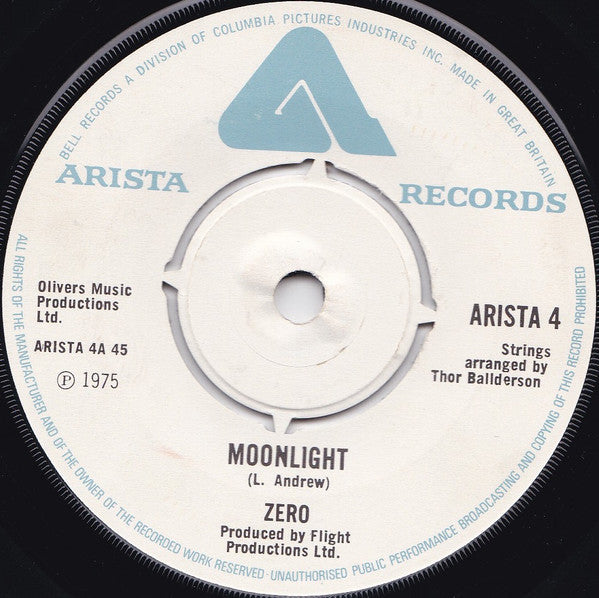 Laurie Andrew & Zero : Moonlight (7", Single)