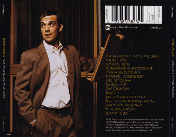 Robbie Williams : Swing When You're Winning (CD, Album, EMI)