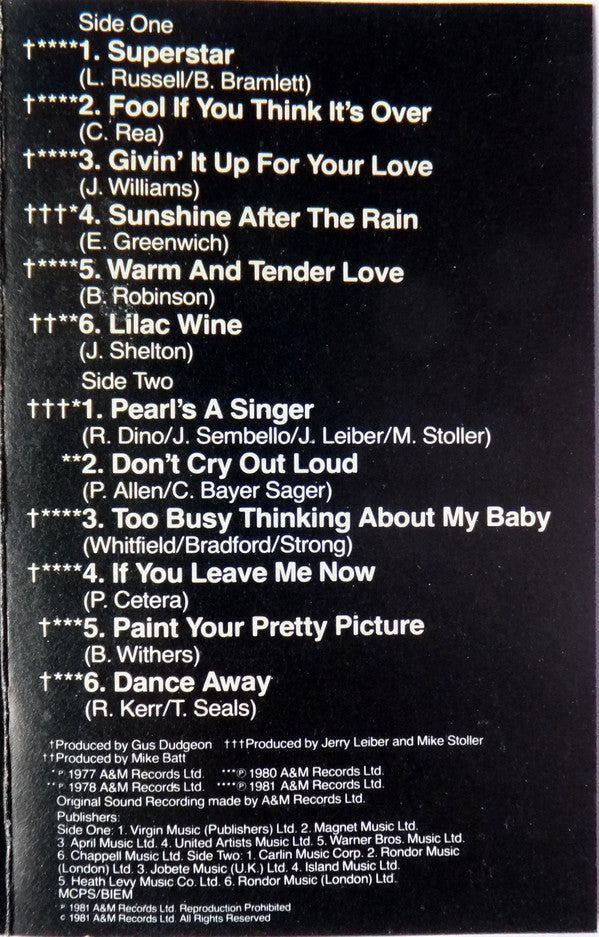 Elkie Brooks : Pearls (Cass, Comp, Whi)