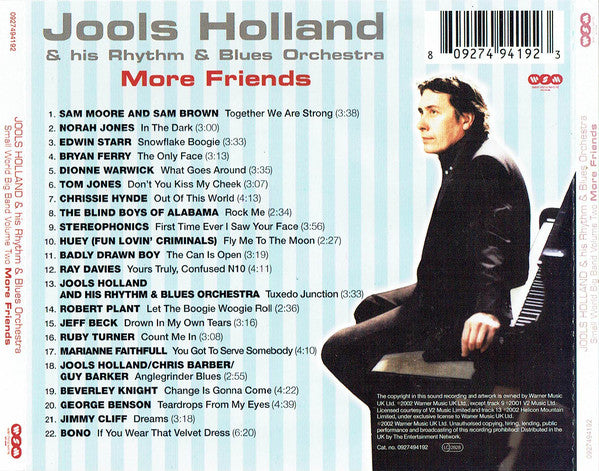 Jools Holland And His Rhythm & Blues Orchestra : More Friends (Small World Big Band Volume Two) (CD, Album)