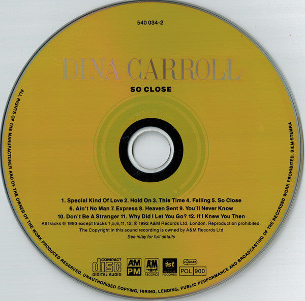 Dina Carroll : So Close (CD, Album)