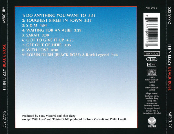 Thin Lizzy : Black Rose (A Rock Legend) (CD, Album, RE, RM)