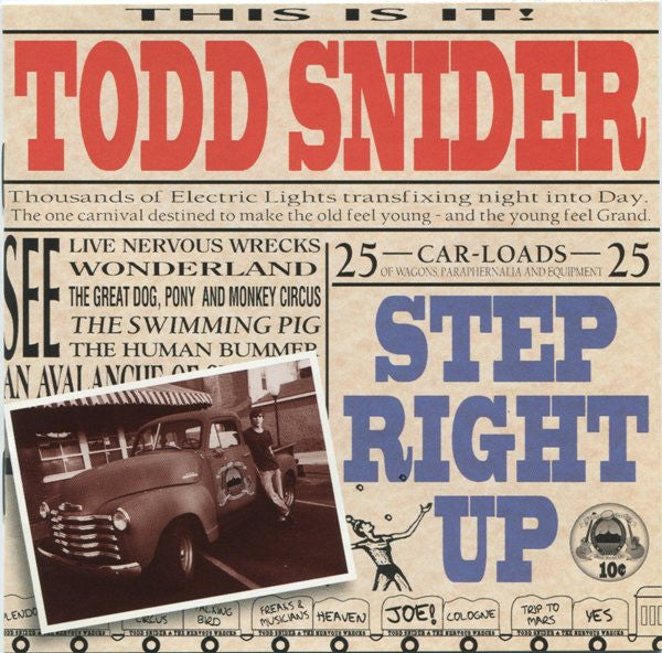 Todd Snider : Step Right Up (CD, Album)
