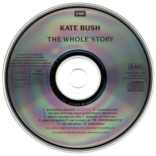 Kate Bush : The Whole Story (CD, Comp)