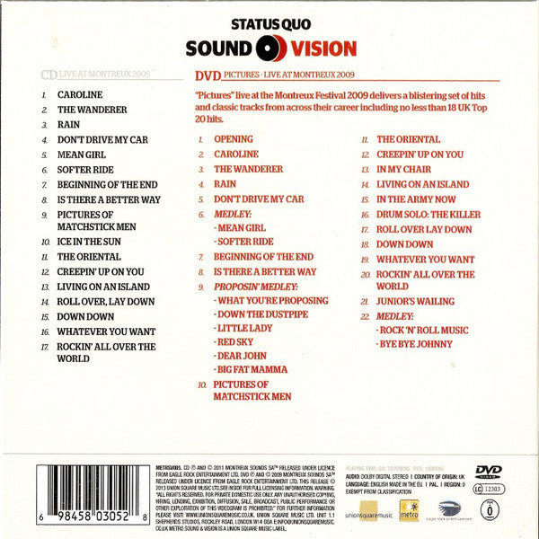 Status Quo : Pictures: The Essential Collection (CD, Album, RE + DVD-V, RE, Multichannel, PAL)