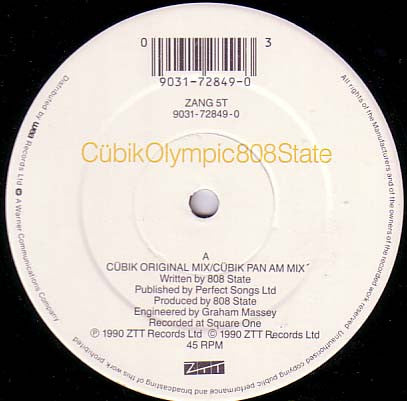 808 State : Cübik / Olympic (12", Single)