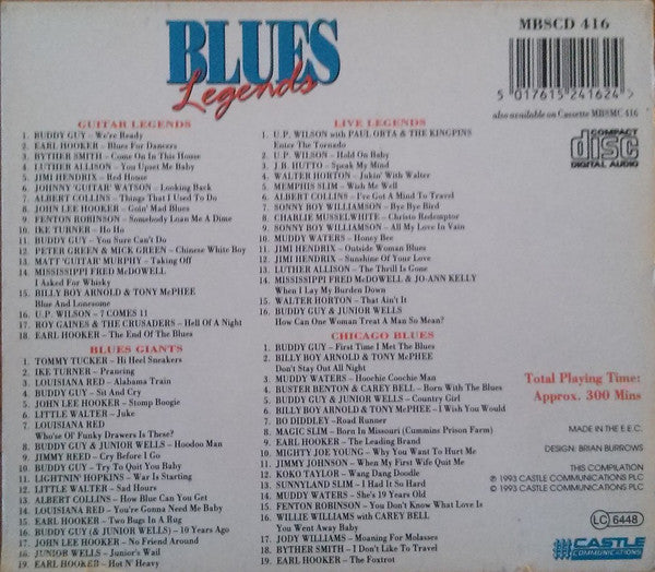 Various : Blues Legends (4xCD, Comp + Box)