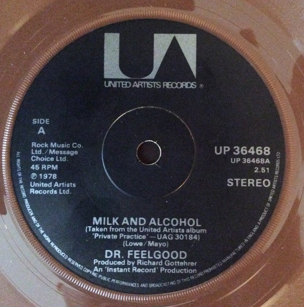 Dr. Feelgood - Milk And Alcohol (7) (Very Good Plus (VG)) - DaddyPop