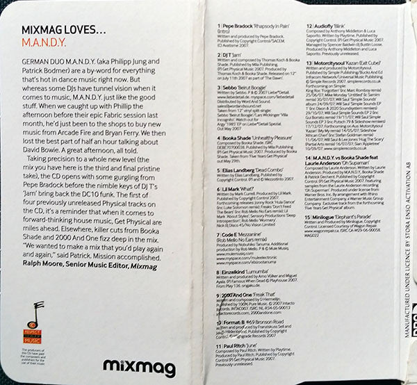 M.A.N.D.Y. : IBIZA '07 (CD, Mixed, Dis)