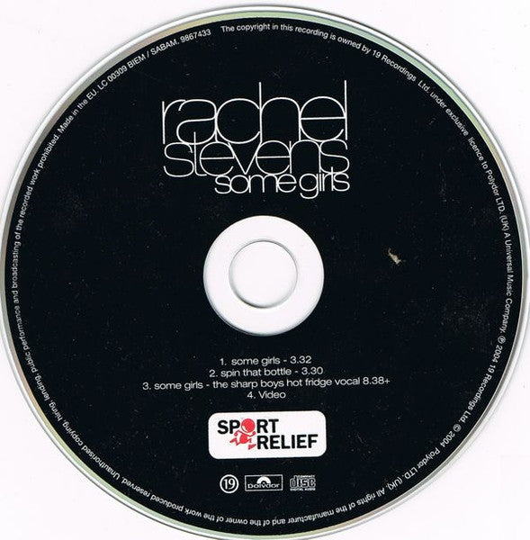 Rachel Stevens : Some Girls (CD, Single, Enh)